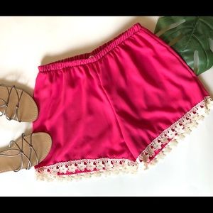 FASCINATION Hot Pink Shorts
